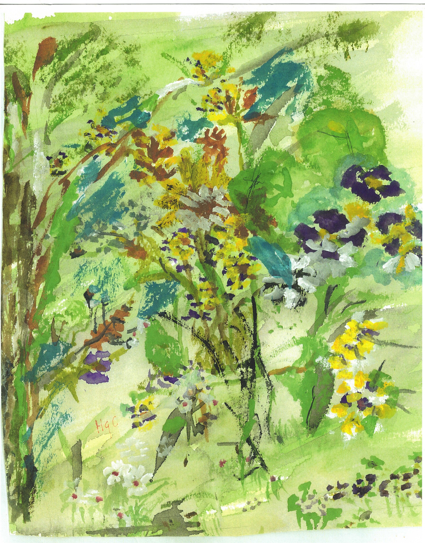 one of Hazel's last paintings